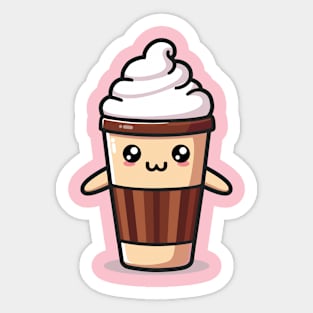 Coffee with cream Sticker